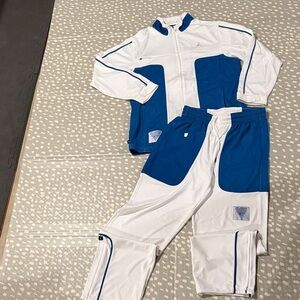 Jordan White and Blue Sweatpants & Joggers